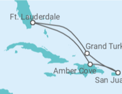 Itinerário do Cruzeiro Bahamas, Porto Rico - Princess Cruises