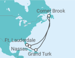 Itinerário do Cruzeiro Bahamas - Princess Cruises
