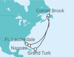 Itinerário do Cruzeiro Bahamas - Princess Cruises