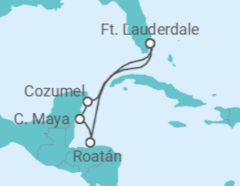 Itinerário do Cruzeiro Honduras, México - Royal Caribbean