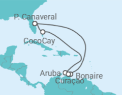 Itinerário do Cruzeiro Aruba, Bonaire, Santo Eustáquio e Saba, Curaçao - Royal Caribbean