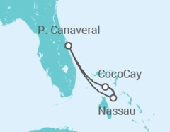 Itinerário do Cruzeiro Bahamas - Royal Caribbean