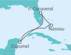 Itinerário do Cruzeiro Bahamas, México - Royal Caribbean