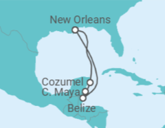 Itinerário do Cruzeiro México - Royal Caribbean