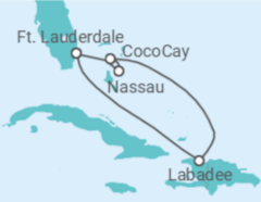 Itinerário do Cruzeiro Bahamas - Royal Caribbean