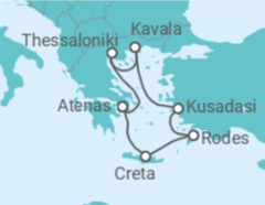 Itinerário do Cruzeiro Grécia, Turquia - Celebrity Cruises