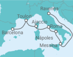 Itinerário do Cruzeiro França, Itália - Royal Caribbean