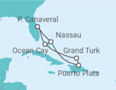 Itinerário do Cruzeiro Bahamas - MSC Cruzeiros