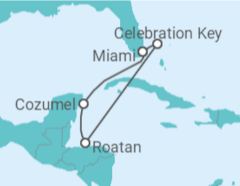 Itinerário do Cruzeiro México, Honduras - Carnival Cruise Line