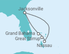 Itinerário do Cruzeiro Bahamas - NCL Norwegian Cruise Line