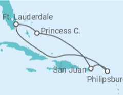 Itinerário do Cruzeiro Porto Rico, Sint Maarten - Princess Cruises