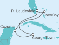 Itinerário do Cruzeiro Ilhas Caimão, México - Celebrity Cruises