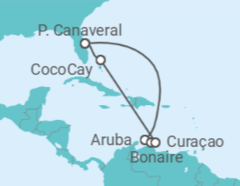 Itinerário do Cruzeiro Aruba, Curaçao, Bonaire, Santo Eustáquio e Saba - Royal Caribbean