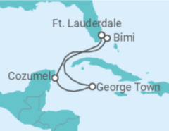 Itinerário do Cruzeiro Ilhas Caimão, México - Celebrity Cruises