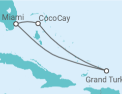 Itinerário do Cruzeiro Bahamas - Royal Caribbean