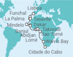 Itinerário do Cruzeiro De Lisboa a Cidade do Cabo - Regent Seven Seas