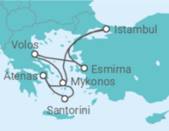 Itinerário do Cruzeiro Turquia, Grécia TI - Costa Cruzeiros