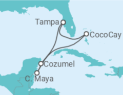 Itinerário do Cruzeiro México - Royal Caribbean