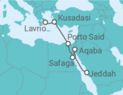 Itinerário do Cruzeiro Turquia, Egito, Jordânia - Celestyal Cruises
