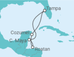 Itinerário do Cruzeiro Honduras, México - Royal Caribbean