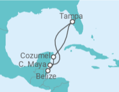 Itinerário do Cruzeiro México, Belize - Royal Caribbean