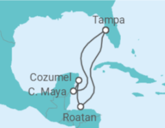 Itinerário do Cruzeiro México, Honduras - Royal Caribbean