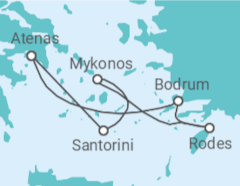 Itinerário do Cruzeiro Turquia, Grécia - Virgin Voyages
