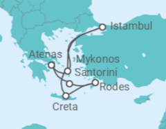 Itinerário do Cruzeiro Turquia, Grécia - Costa Cruzeiros