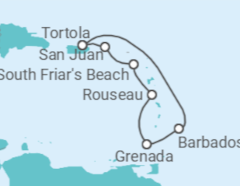 Itinerário do Cruzeiro Porto Rico, Ilhas Virgens Britânicas - Princess Cruises