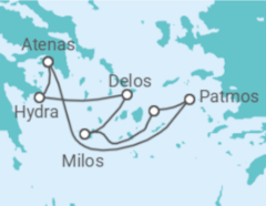 Itinerário do Cruzeiro Grécia - Ponant