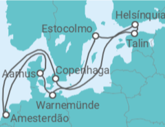 Itinerário do Cruzeiro Dinamarca, Alemanha, Suécia, Estónia, Finlândia TI - Celebrity Cruises