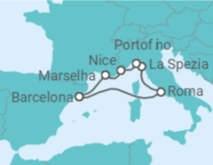 Itinerário do Cruzeiro Itália, França TI - Celebrity Cruises