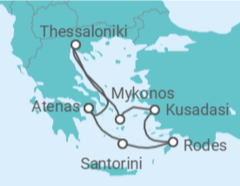 Itinerário do Cruzeiro Grécia, Turquia TI - Celebrity Cruises