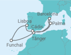 Itinerário do Cruzeiro Marrocos, Portugal, Espanha TI - Celebrity Cruises