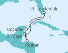 Itinerário do Cruzeiro México, Honduras TI - Celebrity Cruises