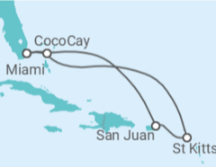 Itinerário do Cruzeiro Porto Rico, São Cristóvão E Neves TI - Celebrity Cruises