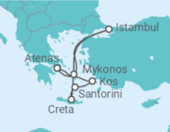 Itinerário do Cruzeiro Turquia, Grécia - Costa Cruzeiros