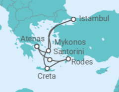 Itinerário do Cruzeiro Turquia, Grécia TI - Costa Cruzeiros