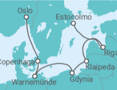 Itinerário do Cruzeiro Dinamarca, Alemanha, Polónia, Lituânia, Letónia TI - MSC Cruzeiros