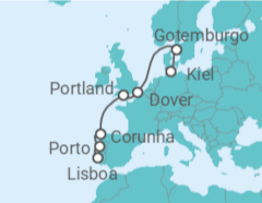 Itinerário do Cruzeiro Portugal, Espanha, Reino Unido, Suécia TI - AIDA