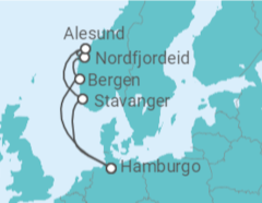 Itinerário do Cruzeiro Noruega TI - AIDA