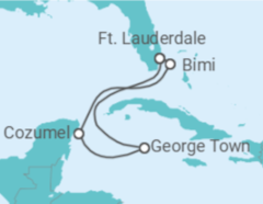 Itinerário do Cruzeiro México, Ilhas Caimão - Celebrity Cruises
