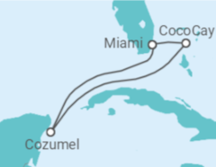 Itinerário do Cruzeiro México - Royal Caribbean