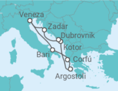 Itinerário do Cruzeiro Grécia, Montenegro, Croácia, Itália - Costa Cruzeiros