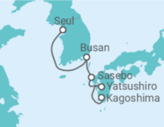 Itinerário do Cruzeiro Coreia Do Sul, Japão TI - Costa Cruceros
