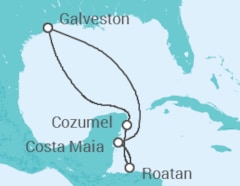 Itinerário do Cruzeiro México, Honduras - Royal Caribbean