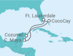 Itinerário do Cruzeiro México - Royal Caribbean