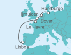 Itinerário do Cruzeiro Holanda, Reino Unido, França - Costa Cruceros