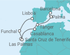 Itinerário do Cruzeiro Ilhas Canárias - Royal Caribbean