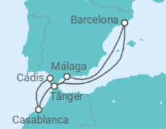 Itinerário do Cruzeiro Marrocos, Espanha - Royal Caribbean